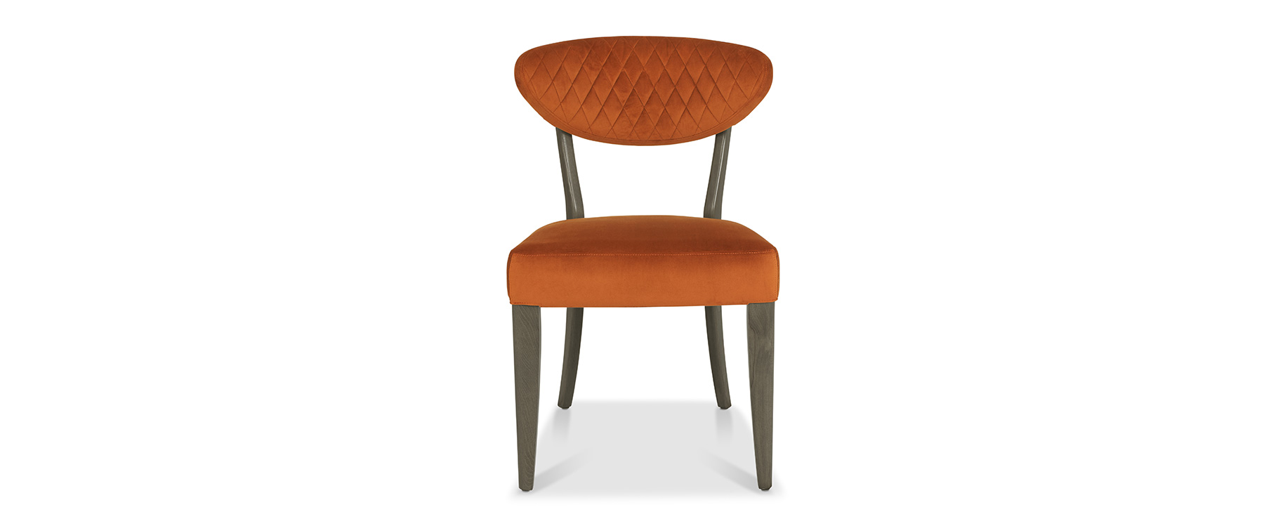 Rust velvet online dining chair