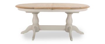 Loire Grey Oval Extending Dining Table