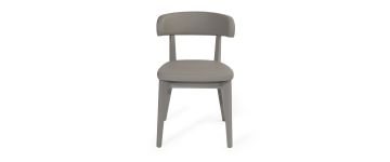 Siren Taupe Dining Chair with Taupe Frame