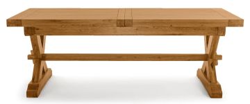 Athens Oak Rectangle Extending Dining Table
