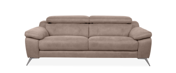 Dynamo Taupe Fabric 3 Seater Sofa