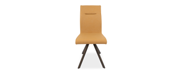 Evoque Mustard Faux Leather Dining Chair