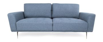 Linara Blue Fabric 3 Seater Sofa