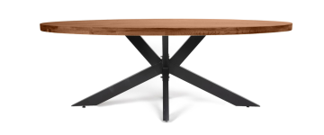 Sonoma Oak Starburst 2.2M Oval Dining Table
