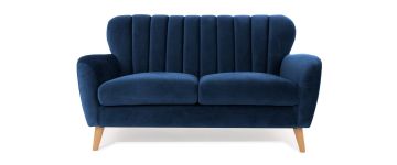 Waldorf Navy Velvet 2 Seater Sofa