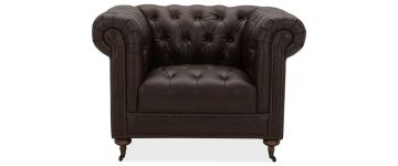 Crawford Chesterfield Cigar Leather Armchair