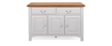 Camille Soft Grey Wooden Large Sideboard