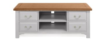 Camille Soft Grey Wooden TV Unit