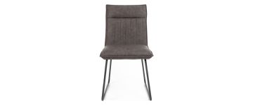 Dallas Brown Faux Leather Dining Chair