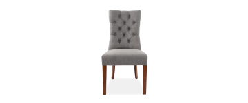 Marlow Grey Fabric Dining Chair with Dark Legs