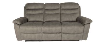 Taylor Grey Fabric 3 Seater Reclining Sofa