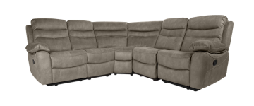Taylor Grey Fabric Medium Corner Group - 5 Piece Modular Sofa