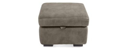 Taylor Grey Fabric Storage Footstool