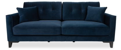 Inspire Navy Velvet 3 Seater Sofa