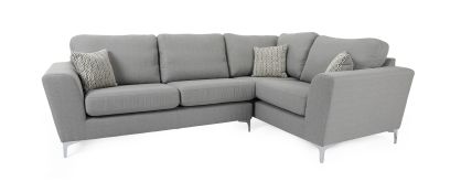 Monterro Silver Fabric 2.5L/1.5R Corner Sofa