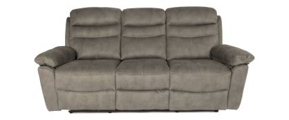 Taylor Grey Fabric 3 Seater Reclining Sofa