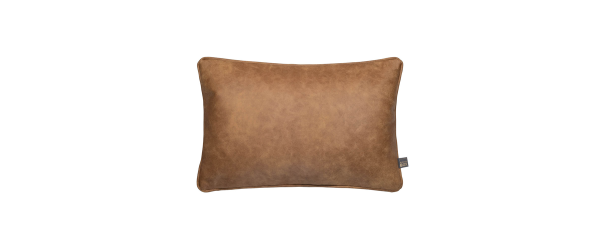 Hollis Tan Faux Leather Cushion - 35cm x 50cm
