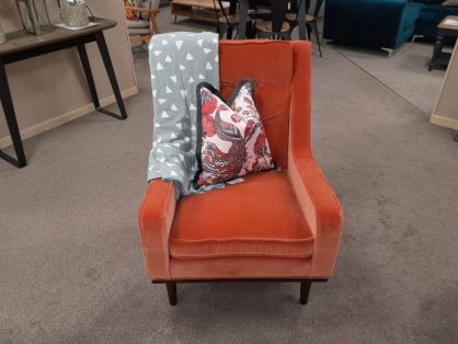 Scott Burnt Orange Armchair