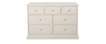 Ashby Cotton Wooden 3 Over 4 Drawer Chest