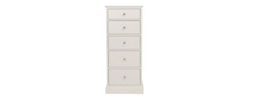 Ashby-White Wooden 5 Drawer Tall Chest