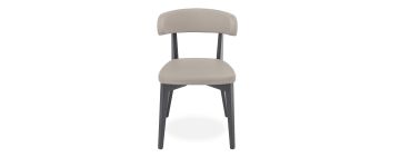 Siren Taupe Dining Chair with Graphite Beech Frame