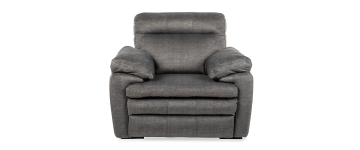 Valentino Grey Fabric 1 Seater Electric Recliner