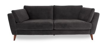 Kendal Charcoal Velvet 3 Seater Sofa