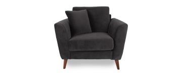 Kendal Charcoal Velvet Armchair