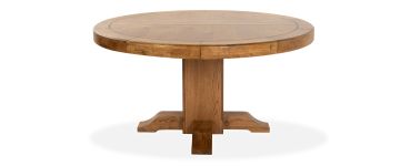 Athens Oak 1.5m Fixed Top Round Dining Table