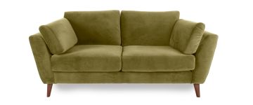 Kendal Olive Velvet 3 Seater Sofa