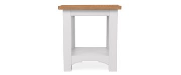 Camille Soft Grey Wooden Lamp Table