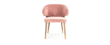 Sofia Blush Pink Velvet Accent Chair