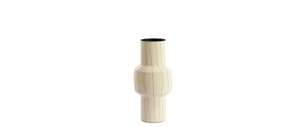 Senuma High Shine Black & White Decorative Vase - 33cm