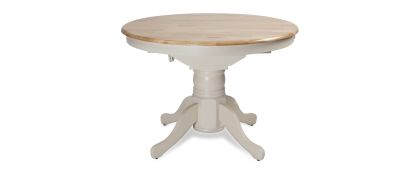 Winchester Ivory Round Butterfly Extending Dining Table