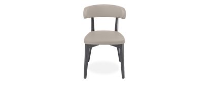 Siren Taupe Dining Chair with Graphite Beech Frame