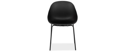Academy Black Seat and Frame Dining Chair