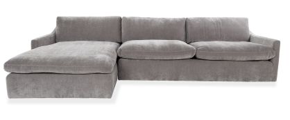 Cloud Granite Fabric Corner Sofa Left Hand Facing Chaise 