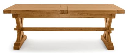 Athens Oak Rectangle Extending Dining Table