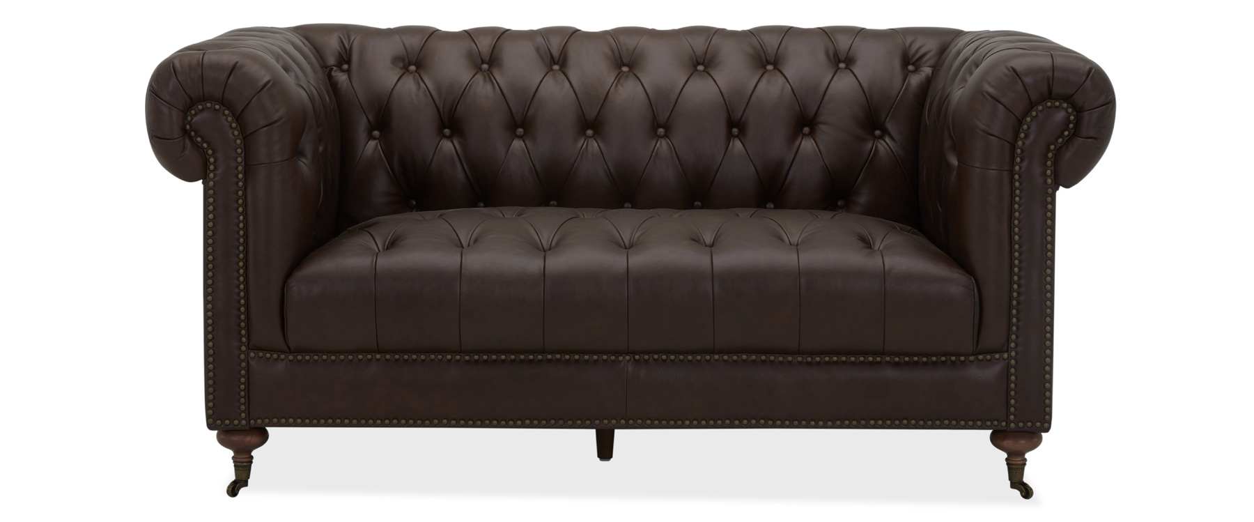 Harlow Brown Leather Chesterfield 2