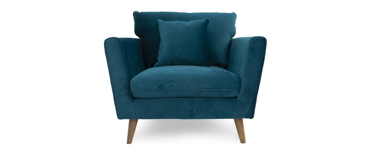 Teal armchair outlet next