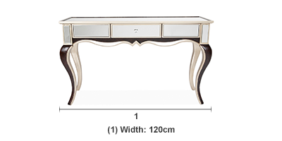 Mirrored console table deals small