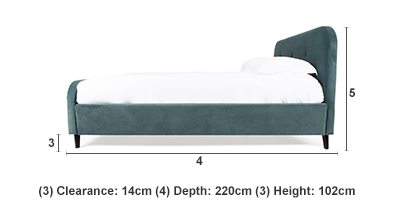 Evie platform online bed